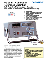 Thumbnail of document Data Sheet - TRCIII-A Portable Ice Point Calibration-Temp. Reference Chamber